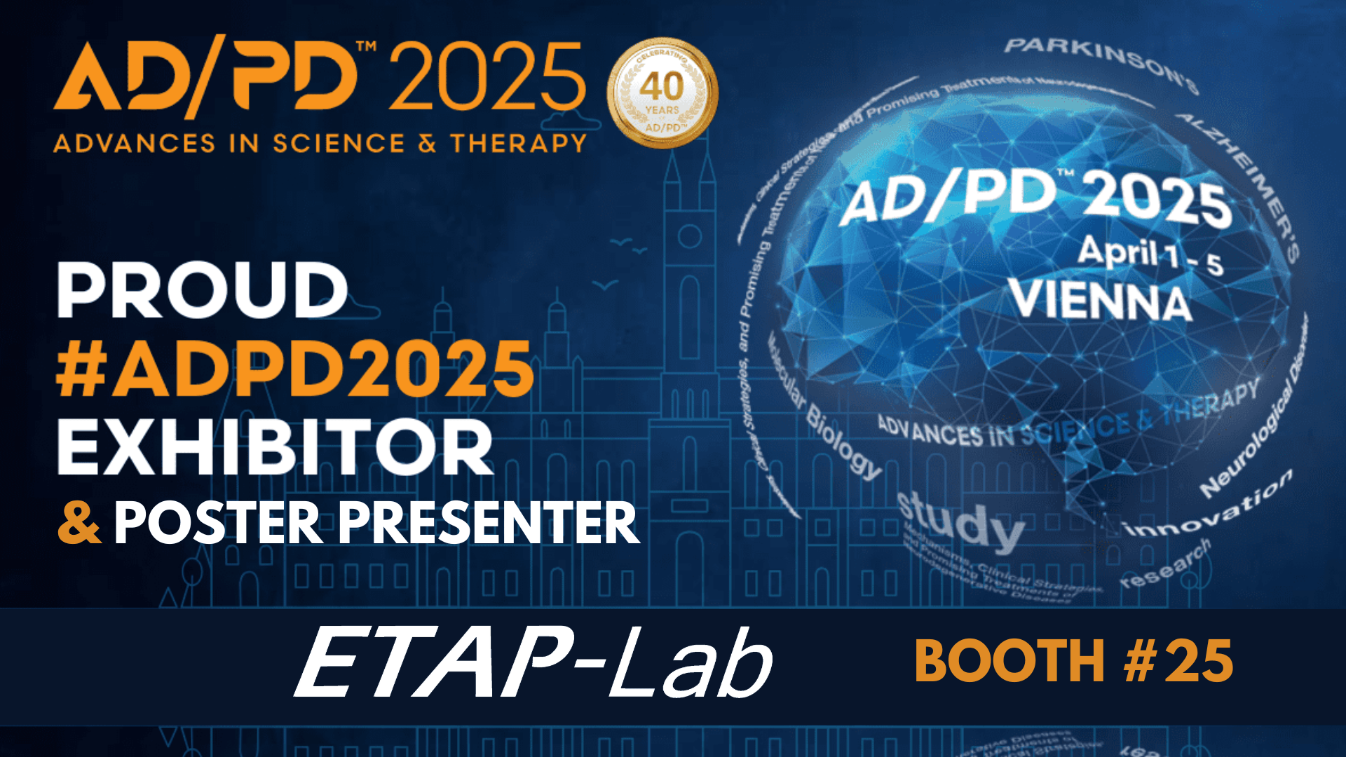 Visit our booth & poster at AD/PD 2025 conference in April