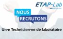 offre d'emploi technicienne de laboratoire en culture cellulaire